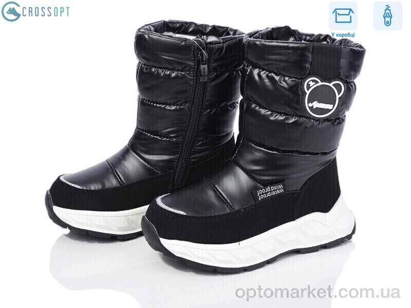 Купить Дутики дитячі LK935P-B-1 black Apawwa чорний, фото 1