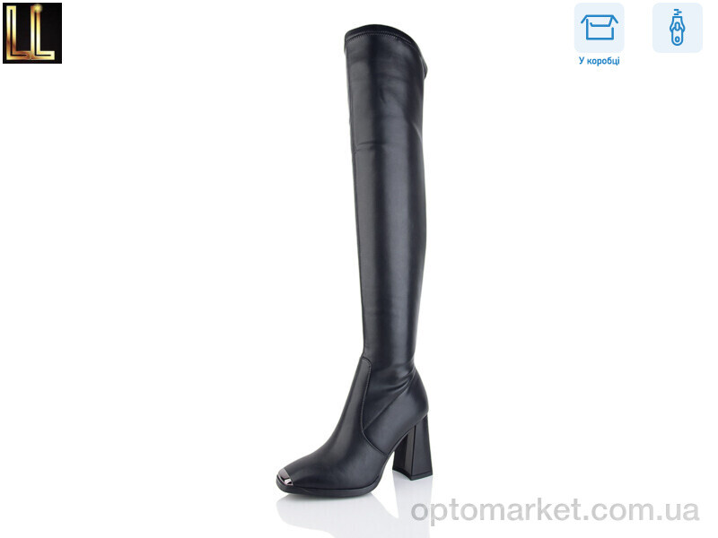 Купить Ботфорти жіночі LM-RZ2991F-1 Lilin чорний, фото 1
