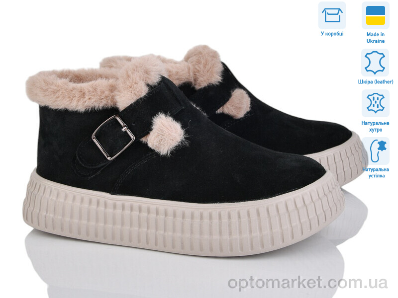 Купить Черевики жіночі Лола2 ч.з.+беж.п. Louisa чорний, фото 1