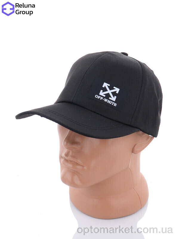 Купить Кепка чоловічі LR007-3 black O.f white чорний, фото 2