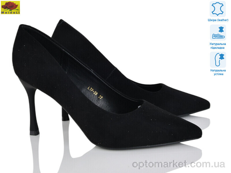 Купить Туфлі жіночі LTP28 Mei De Li чорний, фото 1