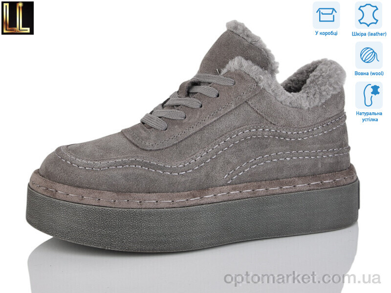 Купить Черевики жіночі LX0070-3 Lilin сірий, фото 1