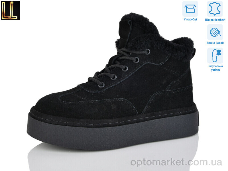 Купить Черевики жіночі LX0073-1 Lilin чорний, фото 1