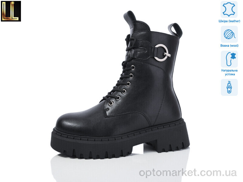 Купить Черевики жіночі LX7-5-1 Lilin чорний, фото 1