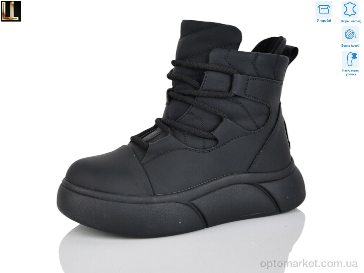 Купить Черевики жіночі LX907-1 Lilin чорний, фото 3