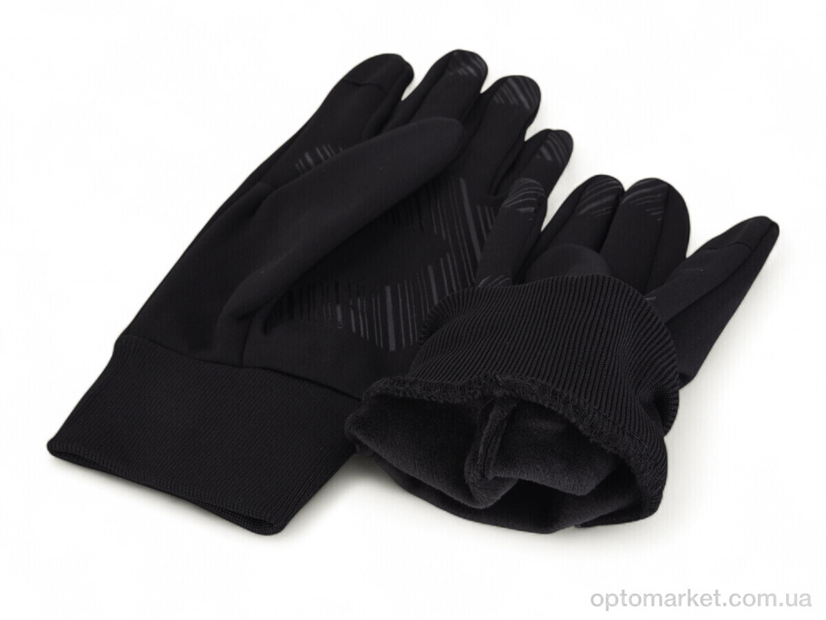 Купить Рукавички чоловічі M-HM-MB black Number one чорний, фото 3