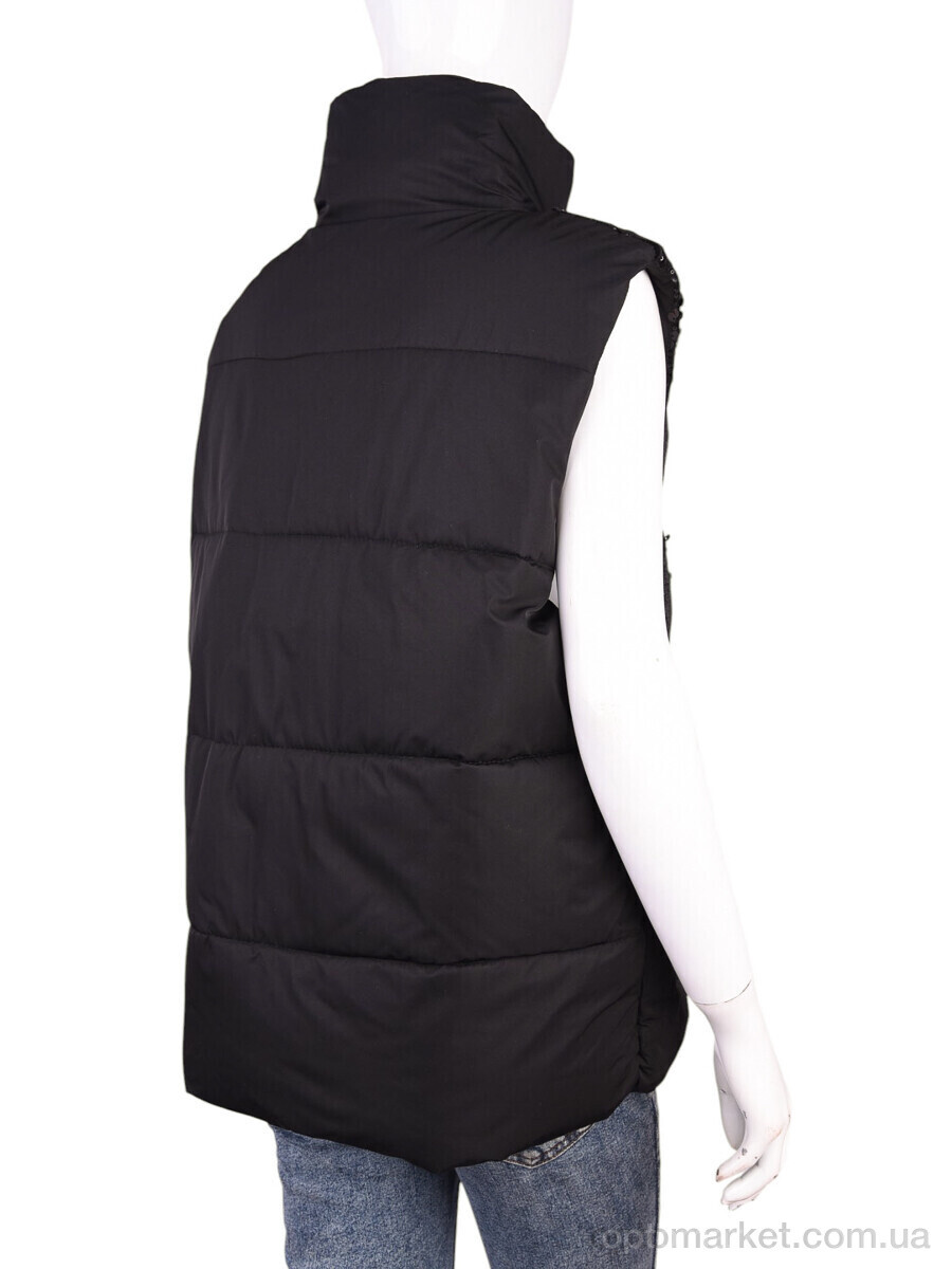 Купить Жилетка жіночі M01 (11959) black Yanpai чорний, фото 2