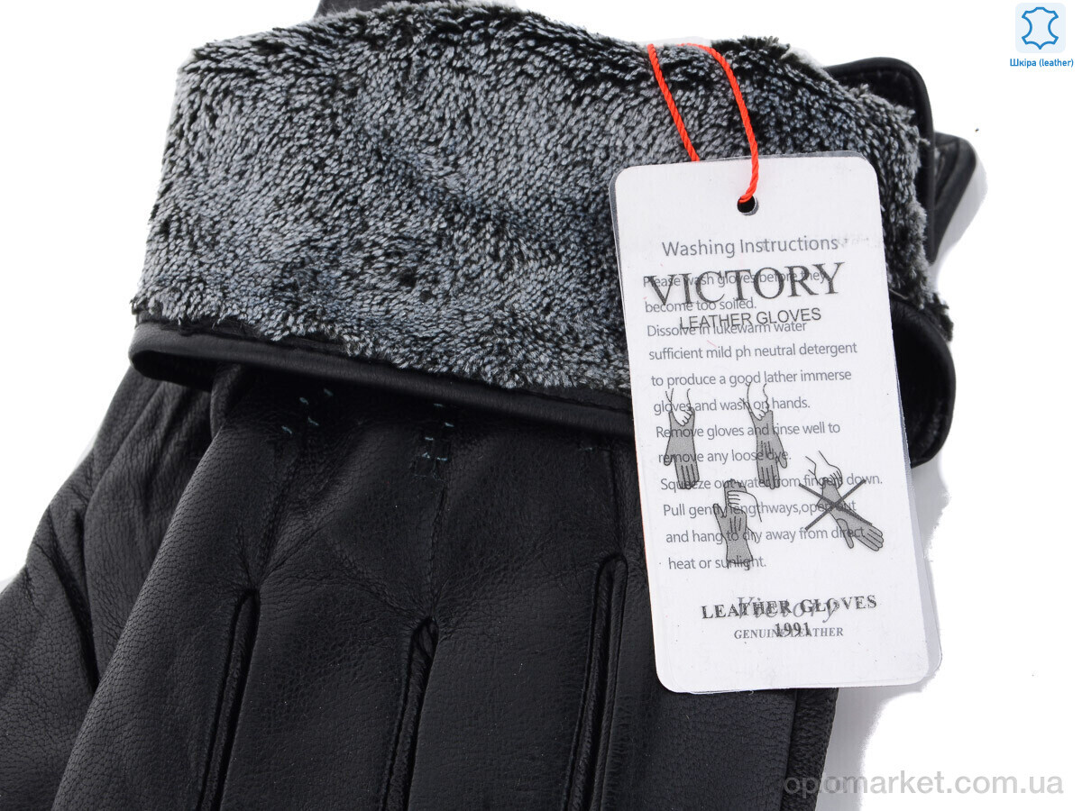 Купить Рукавички чоловічі M03 black Gloves чорний, фото 2