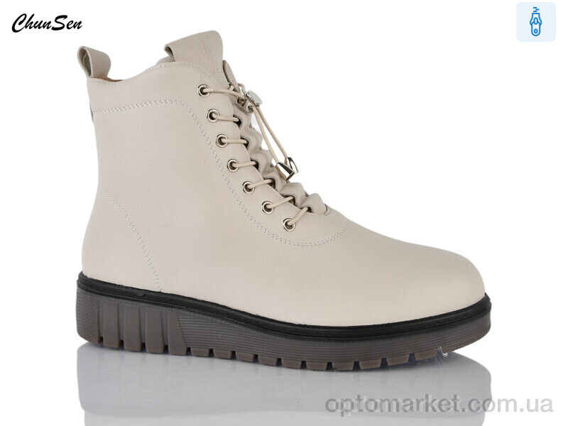 Купить Черевики жіночі M07-7 Chunsen бежевий, фото 1