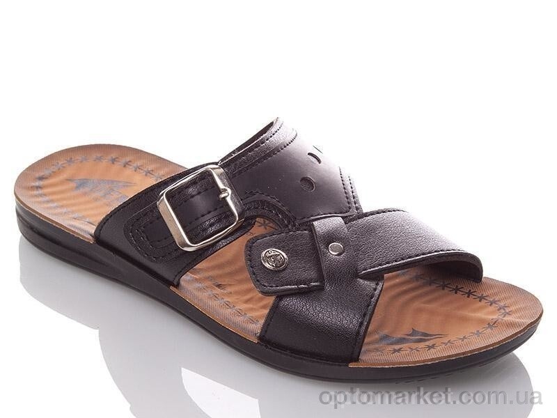 Купить Шльопанці чоловічі M089 black Demur чорний, фото 1