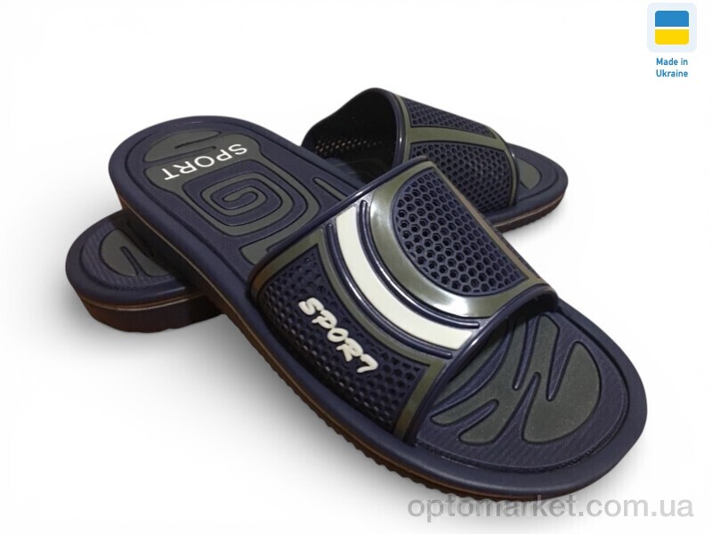 Купить Шльопанці чоловічі M1 синій Roksol синій, фото 1
