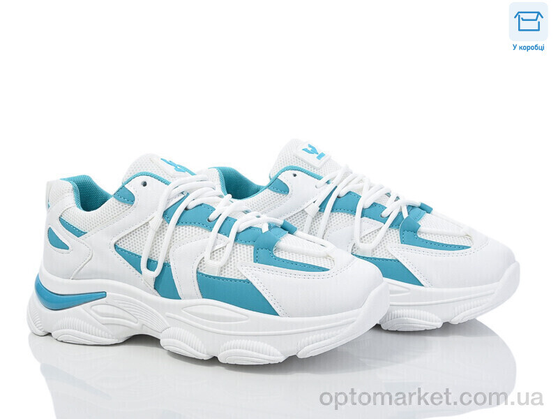 Купить Кросівки жіночі M1 white-green M-Style білий, фото 1