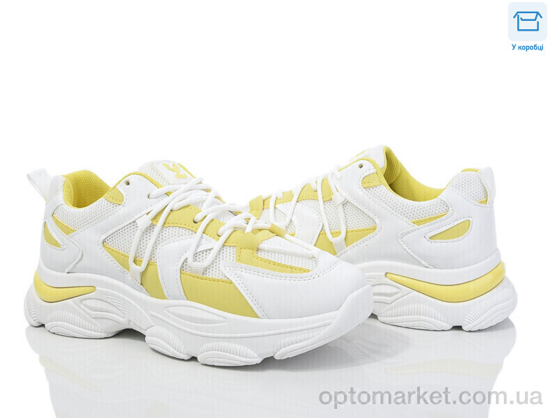 Купить Кросівки жіночі M1 white-yellow M-Style білий, фото 1