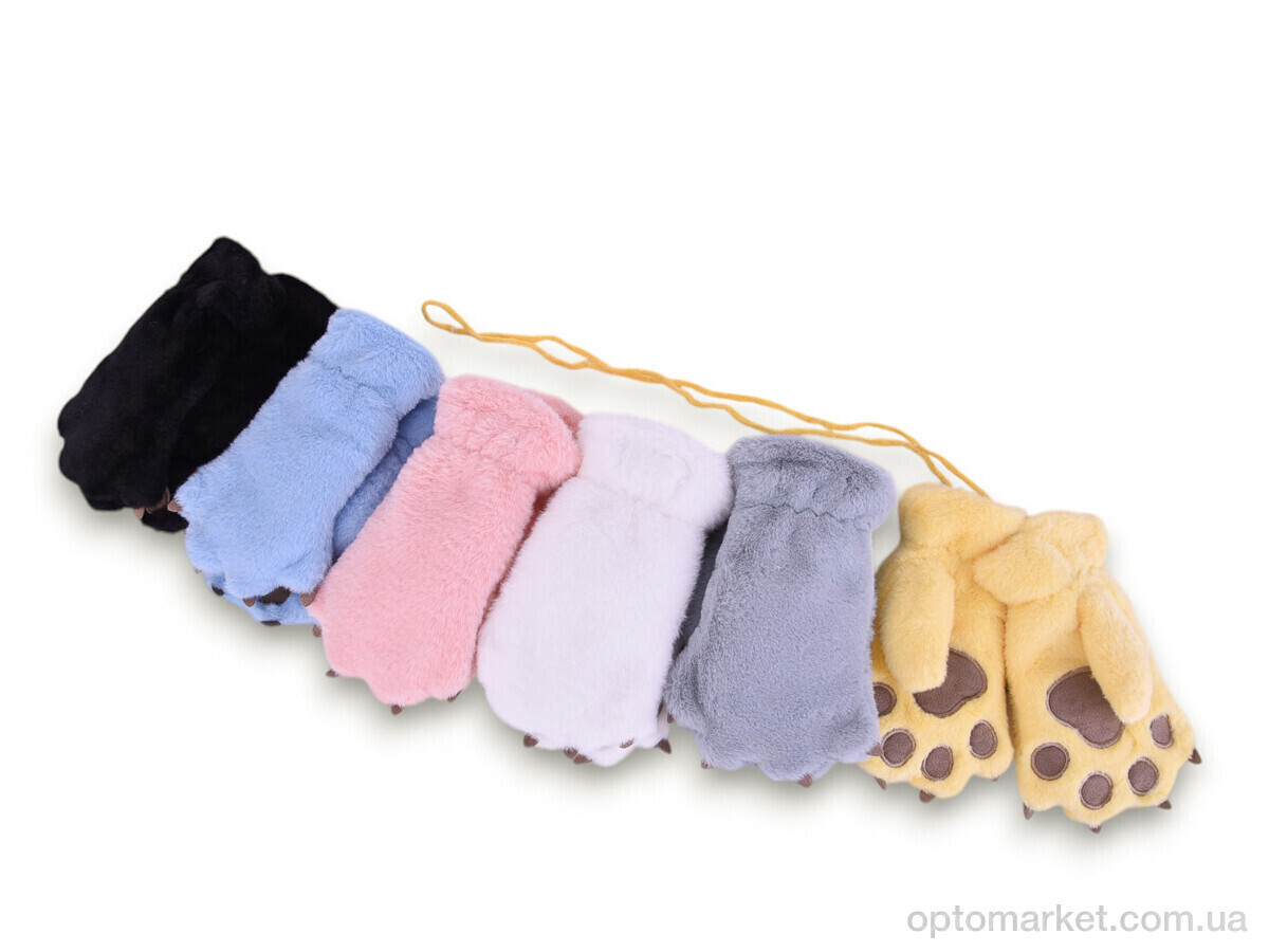 Купить Рукавиці дитячі M10-02 лапка (норка) mix Number one мікс, фото 1