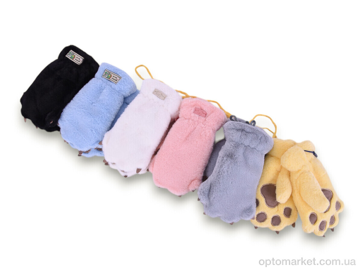 Купить Рукавиці дитячі M10 лапка (норка) mix Number one мікс, фото 1