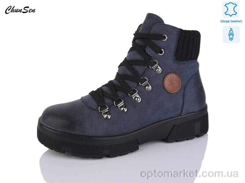 Купить Черевики жіночі M101R-11 Chunsen синій, фото 1