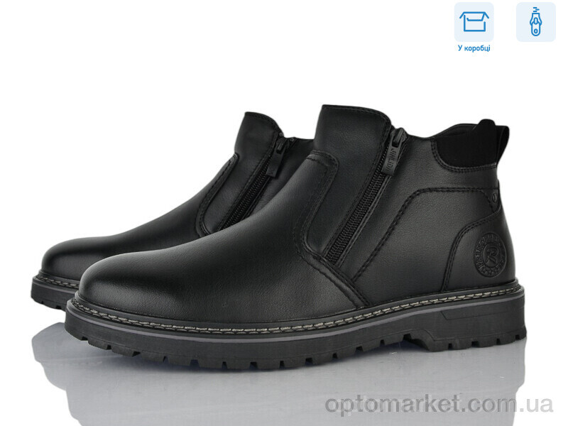 Купить Черевики чоловічі M1056-3C Jinlida чорний, фото 1