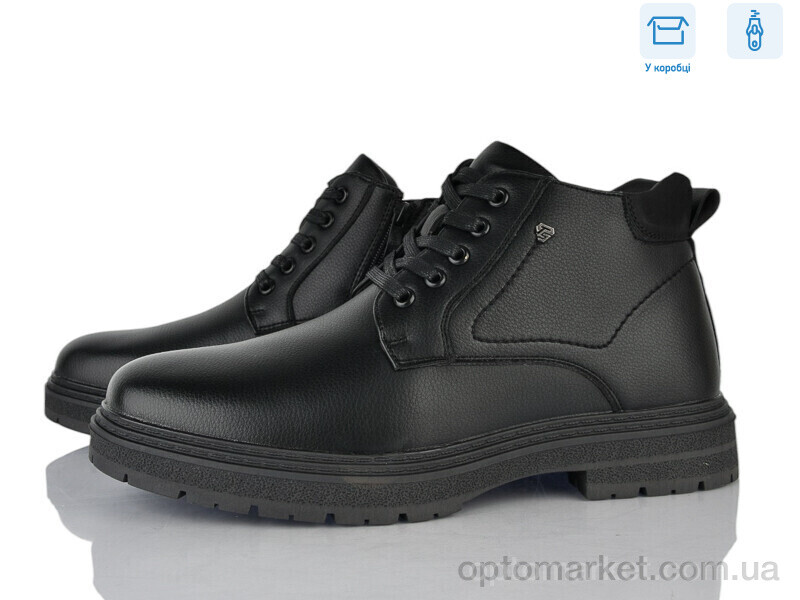 Купить Черевики чоловічі M1060-3C Jinlida чорний, фото 1