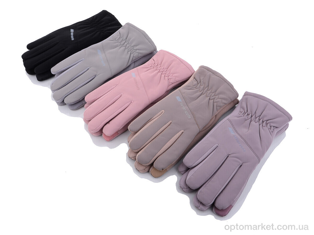 Купить Рукавички жіночі M10Ж плащівка-хуто mix RuBi мікс, фото 1