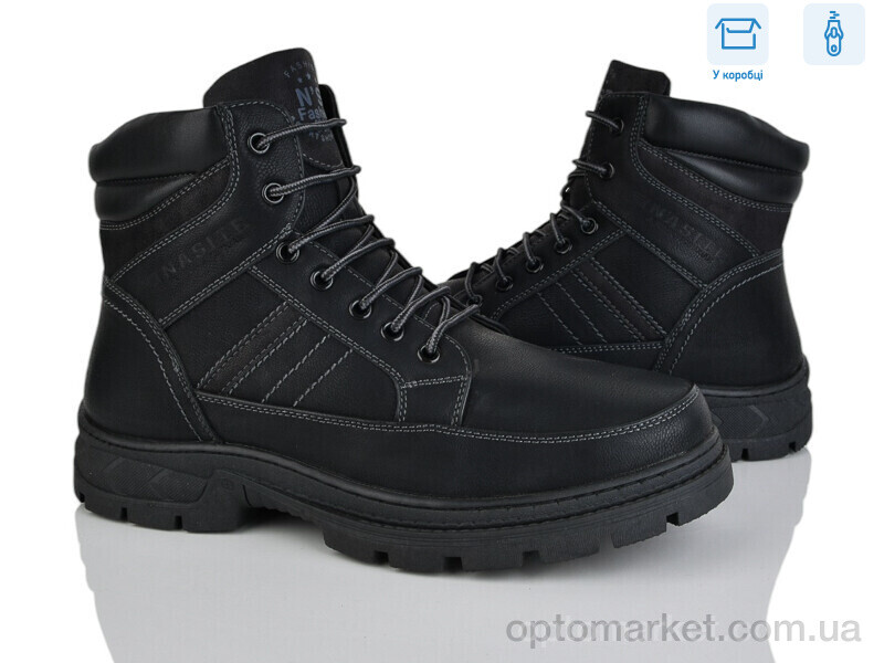 Купить Черевики чоловічі M122-2W Nasite чорний, фото 1