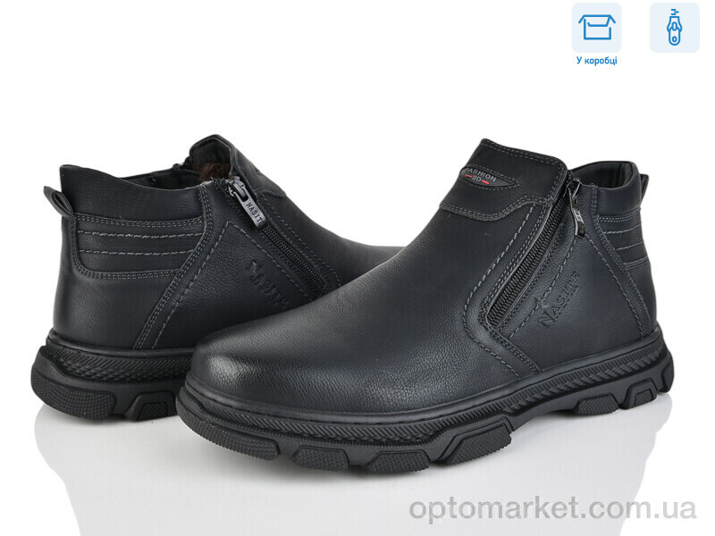 Купить Черевики чоловічі M131-2W Nasite чорний, фото 1