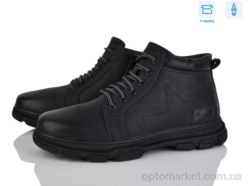 Купить Черевики чоловічі M131-6W Nasite чорний, фото 1
