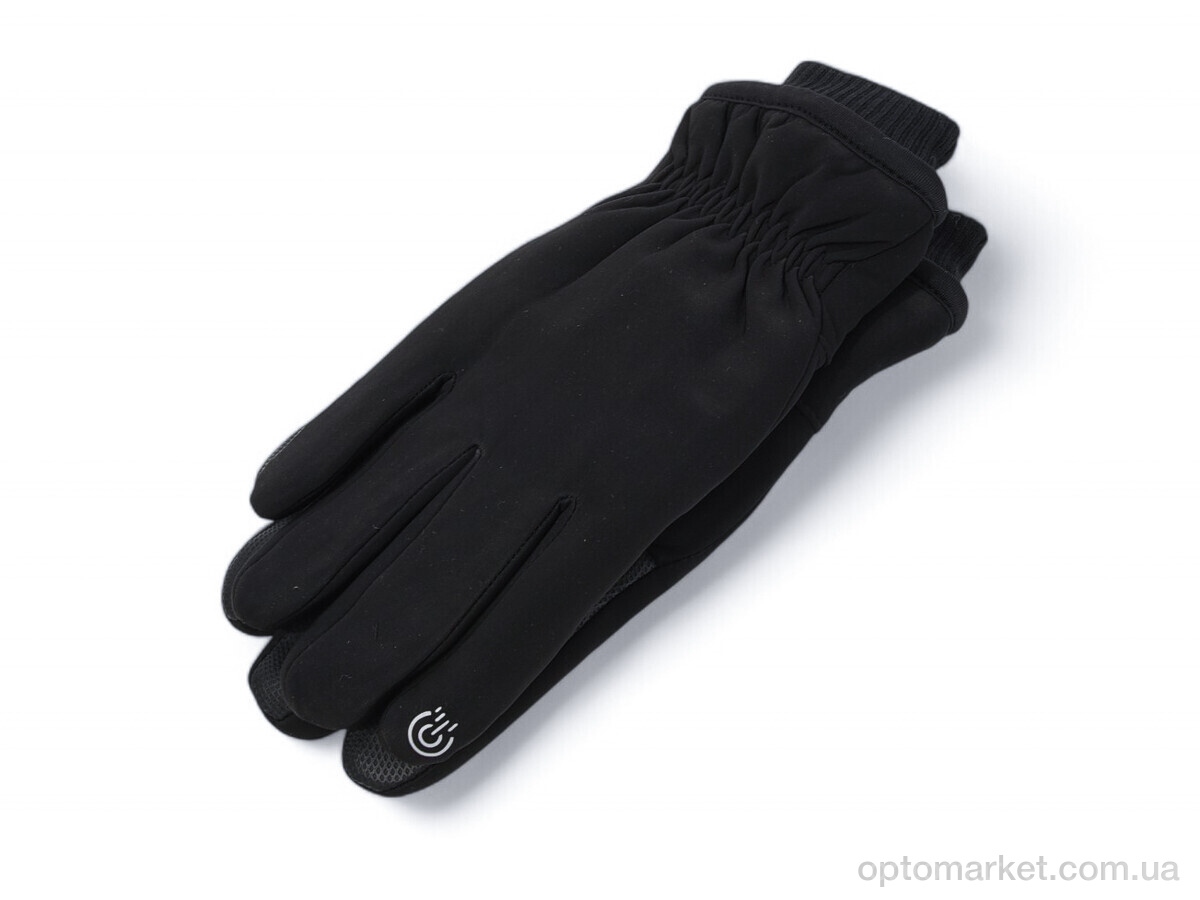 Купить Рукавички чоловічі M2 black хутро сенсор Rubi чорний, фото 1