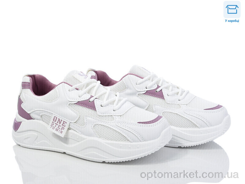 Купить Кросівки жіночі M2 white-purple M-Style білий, фото 1
