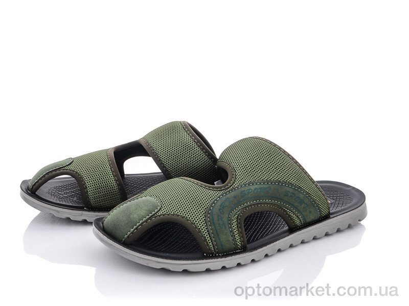 Купить Шльопанці чоловічі M201-4 army green Wonex зелений, фото 1