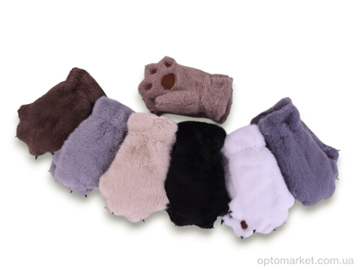 Купить Рукавиці жіночі M21-02 лапка (норка) mix Number one мікс, фото 1