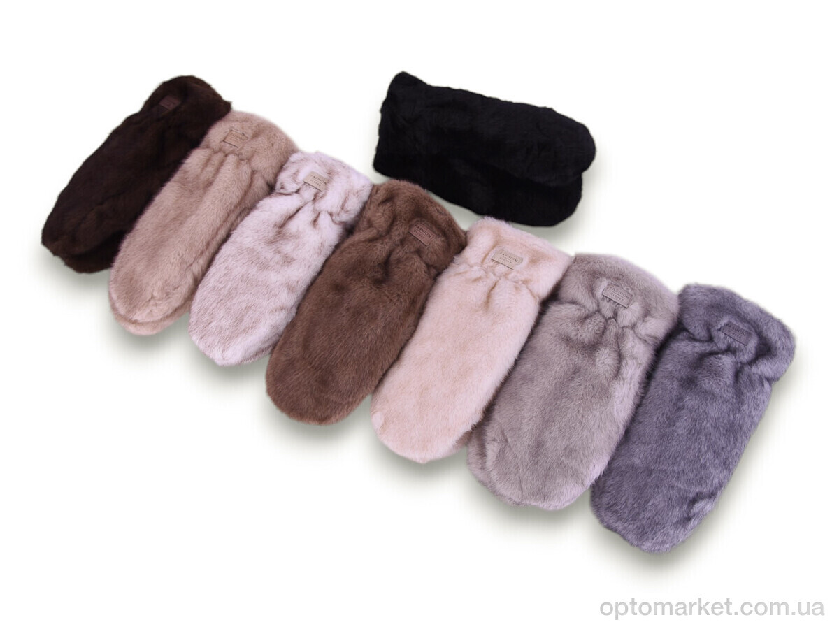 Купить Рукавиці жіночі M25-108 (норка) mix Number one мікс, фото 1