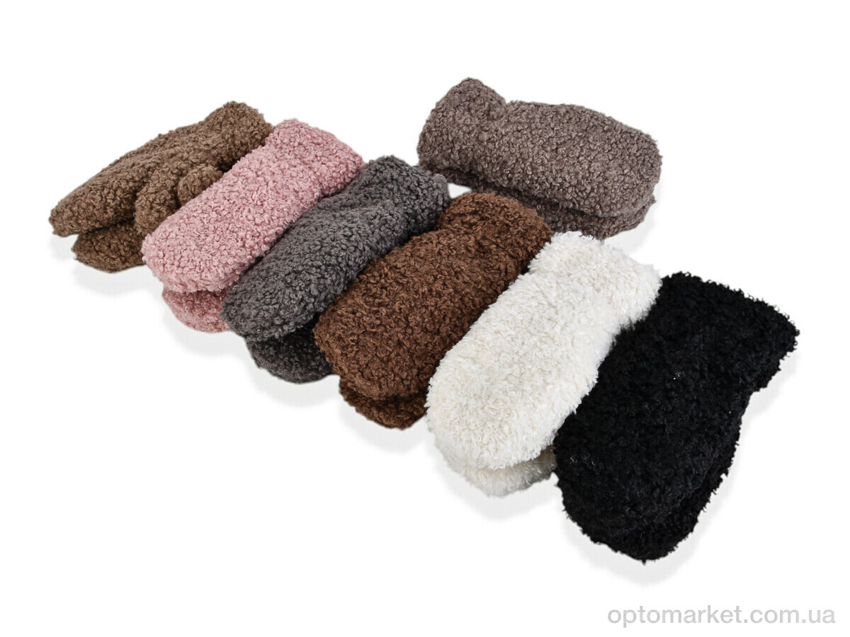 Купить Рукавиці жіночі M27-71 (тедді) mix Number one мікс, фото 1