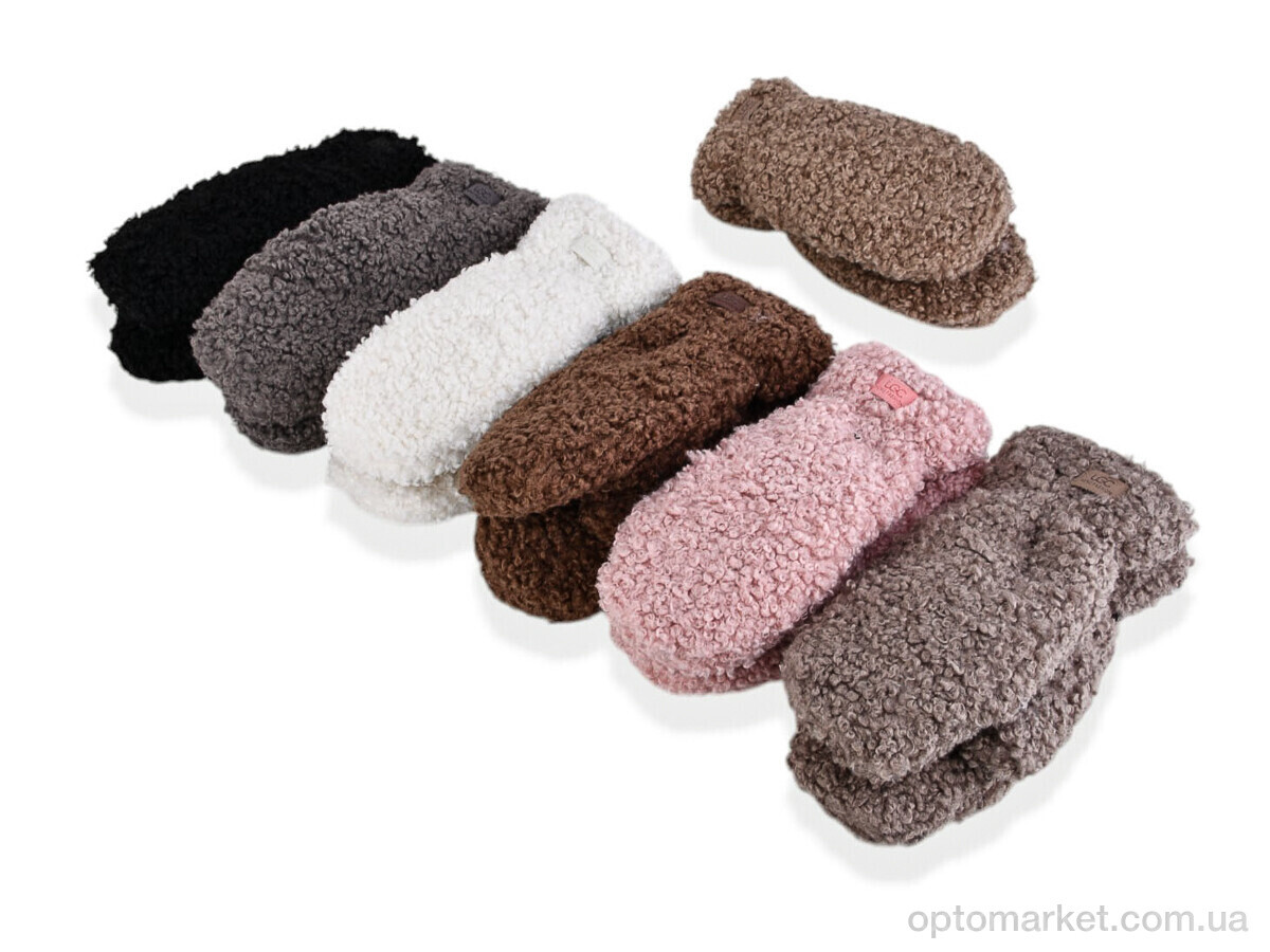 Купить Рукавиці жіночі M27-97 (тедді) mix Number one мікс, фото 1