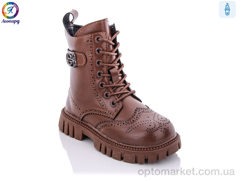 Купить Черевики дитячі M27 brown Леопард коричневий, фото 1