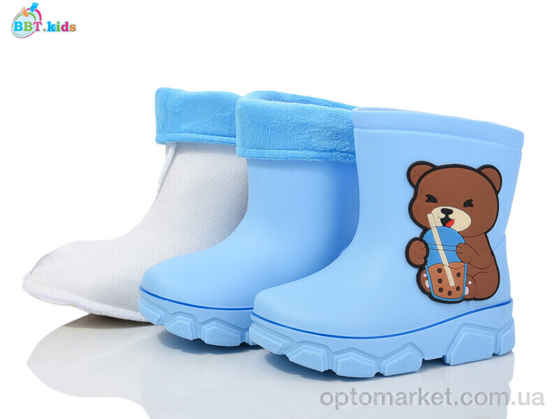 Купить Гумове взуття дитячі M289-1 BBT блакитний, фото 2