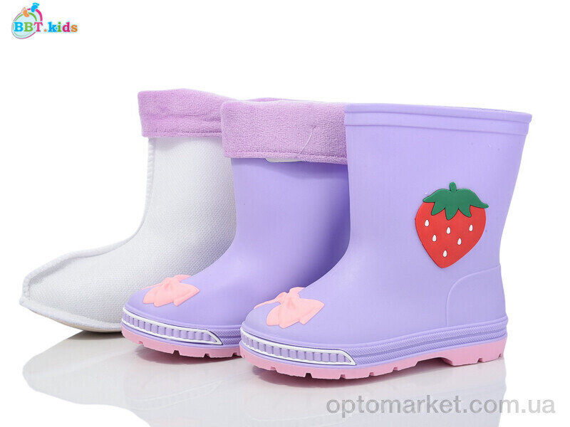 Купить Гумове взуття дитячі M295-1 BBT фіолетовий, фото 2
