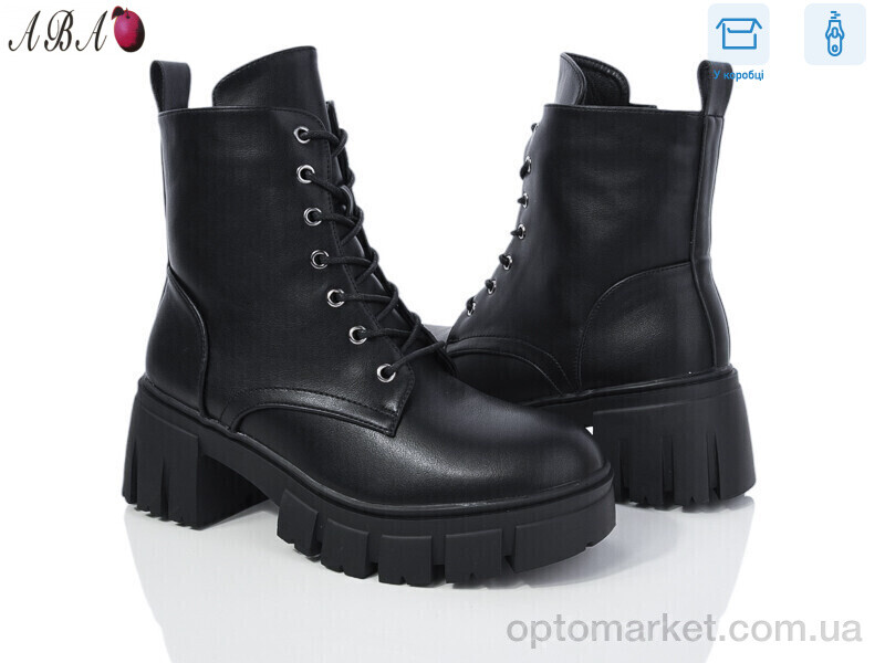 Купить Черевики жіночі M2ABA7-1 L&M чорний, фото 1