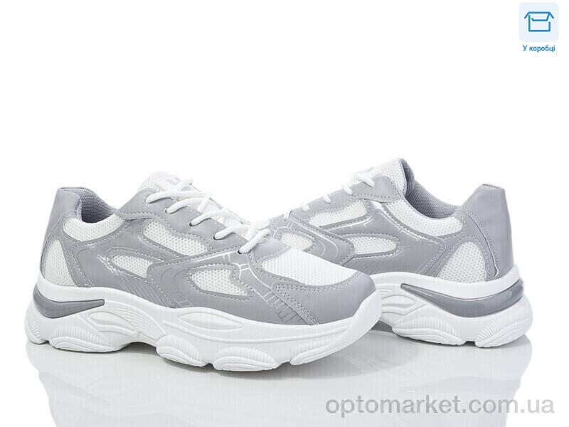 Купить Кросівки жіночі M3 white-grey M-Style сірий, фото 1