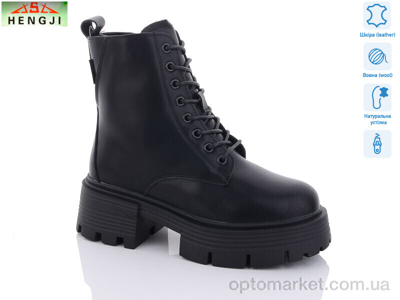 Купить Черевики жіночі M306 Hengji чорний, фото 1