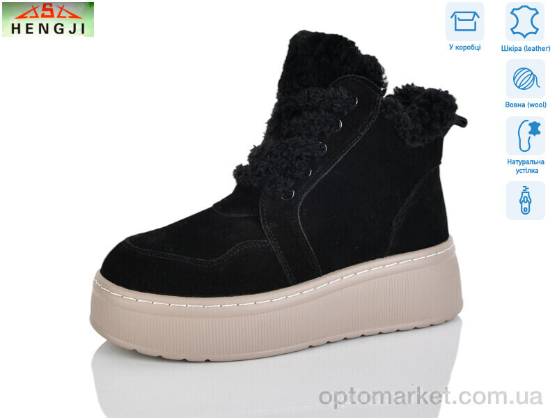 Купить Черевики жіночі M307-1H Hengji чорний, фото 1