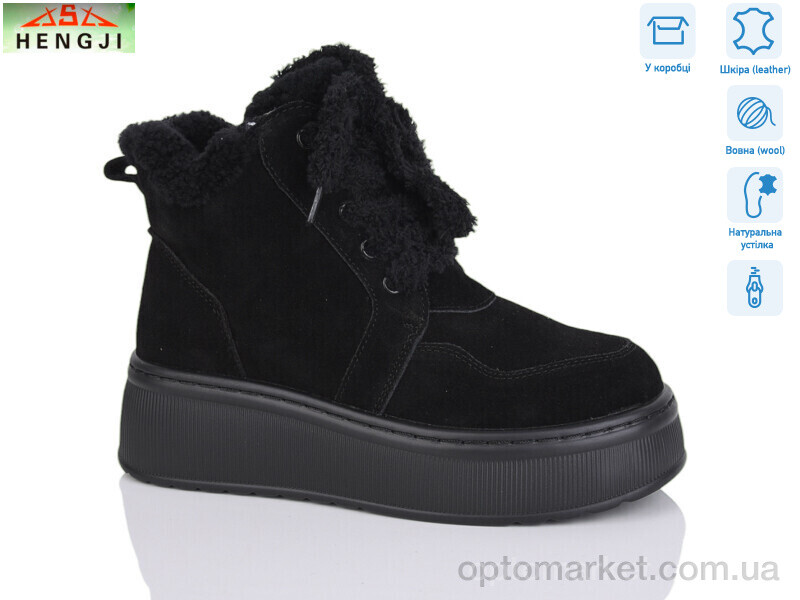 Купить Черевики жіночі M307-5н Hengji чорний, фото 1