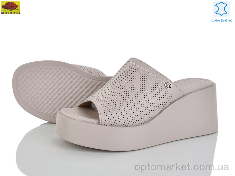 Купить Шльопанці жіночі M313-23 Mei De Li бежевий, фото 1
