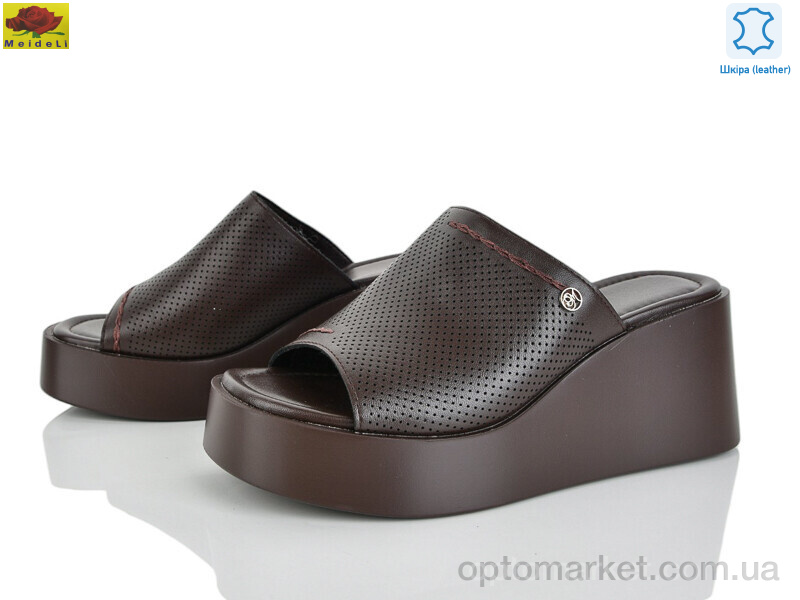 Купить Шльопанці жіночі M313-38 Mei De Li коричневий, фото 1