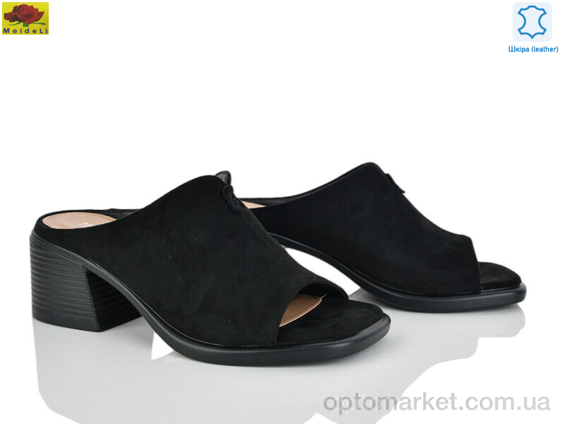 Купить Шльопанці жіночі M313-5 Mei De Li чорний, фото 1