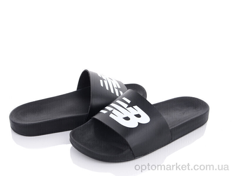 Купить Шльопанці чоловічі M350-1 N.w balance чорний, фото 2