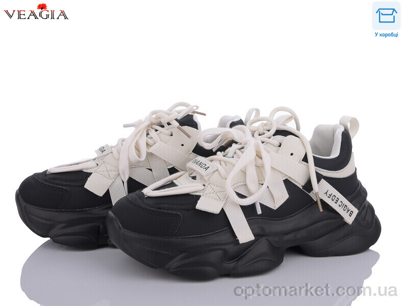 Купить Кросівки жіночі M3515-1 Veagia чорний, фото 1
