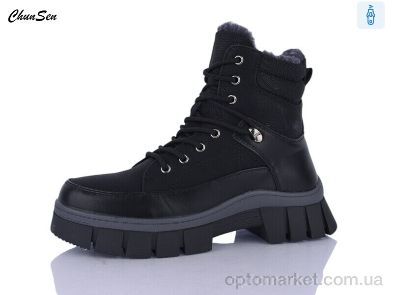 Купить Черевики жіночі M385-1 Chunsen чорний, фото 1
