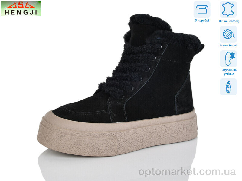 Купить Черевики жіночі M386-1 Hengji чорний, фото 1