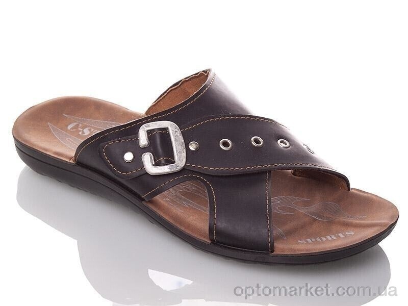 Купить Шльопанці чоловічі M3897 black Demur чорний, фото 1