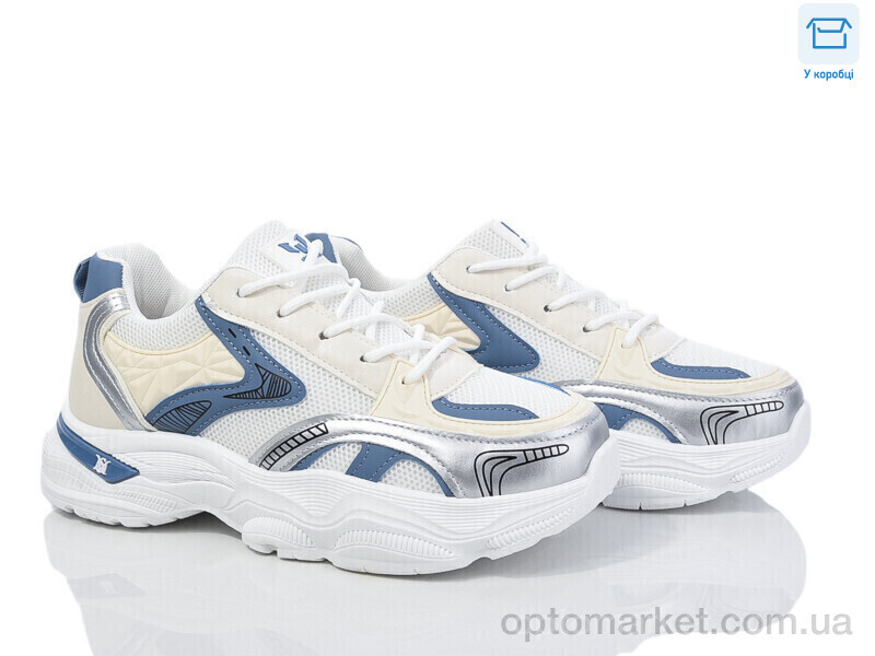 Купить Кросівки жіночі M4 white-blue M-Style білий, фото 1